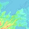 Mappa topografica Baie-Mahault, altitudine, rilievo