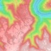 Mappa topografica Grandview, altitudine, rilievo