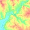Mappa topografica Spring Mills, altitudine, rilievo