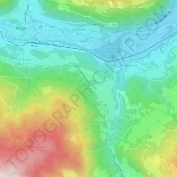 Mappa topografica Wimml, altitudine, rilievo