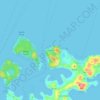 Mappa topografica Coco Beach, altitudine, rilievo