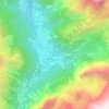 Mappa topografica Le Barioz, altitudine, rilievo