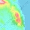 Mappa topografica Komianata, altitudine, rilievo