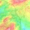 Mappa topografica Cross Hands, altitudine, rilievo