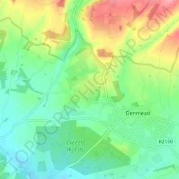 Mappa topografica Anthill Common, altitudine, rilievo