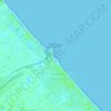 Mappa topografica Platja Pau Pi, altitudine, rilievo
