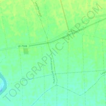 Mappa topografica La Salvadora, altitudine, rilievo