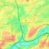 Mappa topografica Douzies, altitudine, rilievo