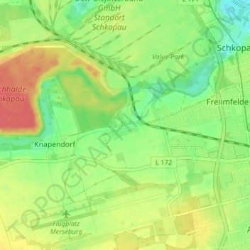 Mappa topografica Annemariental, altitudine, rilievo