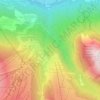 Mappa topografica La Corbière, altitudine, rilievo