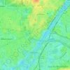 Mappa topografica Porte du Point-du-Jour, altitudine, rilievo