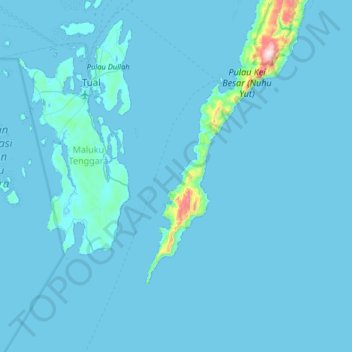 Mappa topografica Aran, altitudine, rilievo