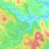 Mappa topografica Mucengo, altitudine, rilievo