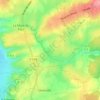 Mappa topografica Durécu, altitudine, rilievo