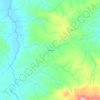 Mappa topografica Tributo, altitudine, rilievo