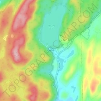Mappa topografica Lakeville, altitudine, rilievo