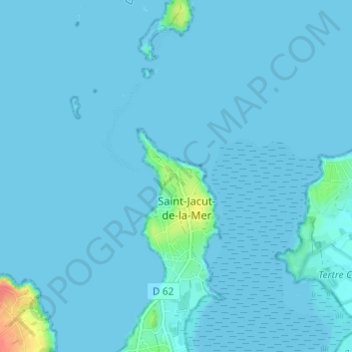 Mappa topografica Le Rougeret, altitudine, rilievo