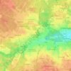 Mappa topografica Saint-Médard-en-Jalles, altitudine, rilievo