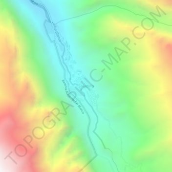 Mappa topografica Saladillo, altitudine, rilievo