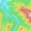 Mappa topografica Cazaril, altitudine, rilievo