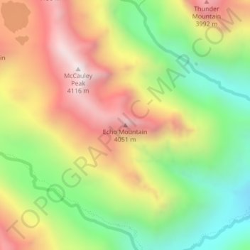 Mappa topografica La Plata County, altitudine, rilievo