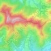 Mappa topografica Turó de la Nadala, altitudine, rilievo