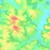 Mappa topografica Solferino, altitudine, rilievo