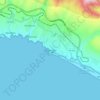Mappa topografica Mollendo, altitudine, rilievo