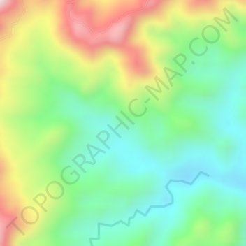 Mappa topografica Buena Vista, altitudine, rilievo