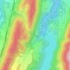 Mappa topografica Les Rossinants, altitudine, rilievo