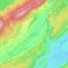Mappa topografica Les Pontets, altitudine, rilievo