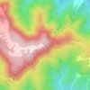 Mappa topografica Sewell Mountain, altitudine, rilievo