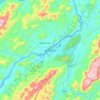 Mappa topografica ຫຼວງພະບາງ, altitudine, rilievo