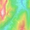 Mappa topografica Le Planolet, altitudine, rilievo
