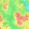 Mappa topografica Yeux, altitudine, rilievo