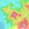 Mappa topografica Cerro Caracol, altitudine, rilievo