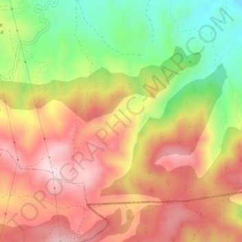 Mappa topografica Valroya, altitudine, rilievo