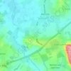 Mappa topografica Bower Hinton, altitudine, rilievo