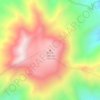Mappa topografica Volcán Calbuco, altitudine, rilievo