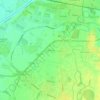 Mappa topografica Via del Pino, altitudine, rilievo