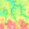 Mappa topografica Coatelan, altitudine, rilievo