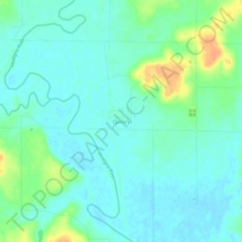 Mappa topografica Quincy, altitudine, rilievo