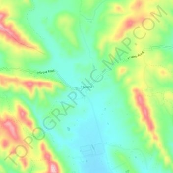 Mappa topografica Huasna, altitudine, rilievo