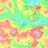 Mappa topografica Clun, altitudine, rilievo