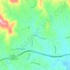 Mappa topografica Pole Creek, altitudine, rilievo