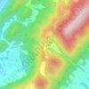 Mappa topografica O'Neil Gap, altitudine, rilievo