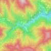 Mappa topografica Fabbriche di Vallico, altitudine, rilievo