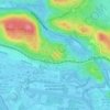 Mappa topografica Sablici, altitudine, rilievo