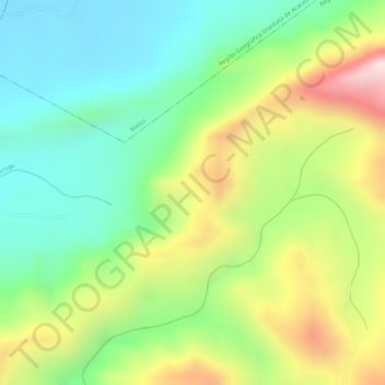 Mappa topografica Serra do Mucuripe, altitudine, rilievo