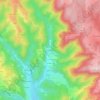 Mappa topografica Le Coudert, altitudine, rilievo